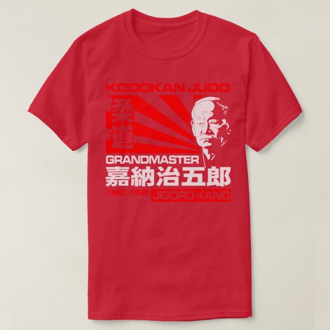 JAPAN GRANDMASTER JUDO JIGORO KANO T SHIRT (Design framsida)