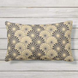 Japan. Gultens Blommigt Blommor. Lumbarkudde