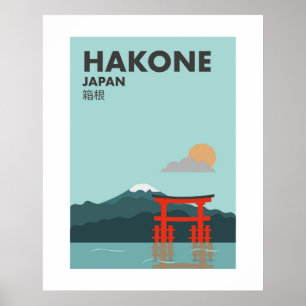 Japan Hakone, Torii of Peace, Shrine Wall Art Poster