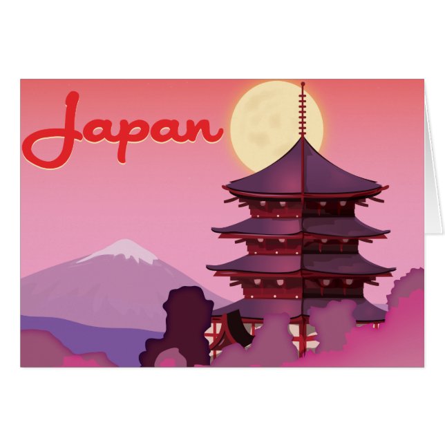 Japan Hälsningskort (Framsidan Horizontal)