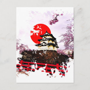 Japan Hirosaki Castle Vykort