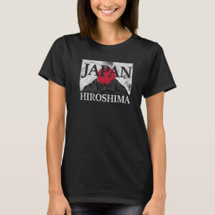 Japan Hiroshima Fuji san flagga T Shirt