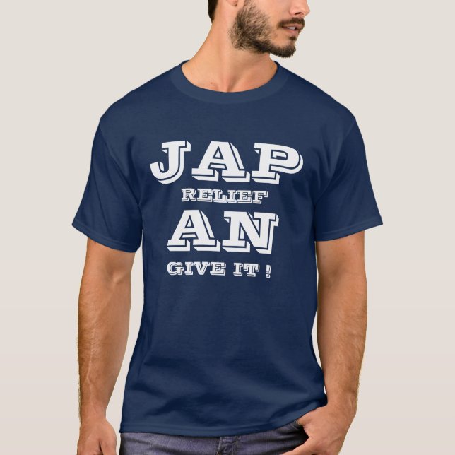 JAPAN HJÄLP GE DET ! TEE (Framsida)