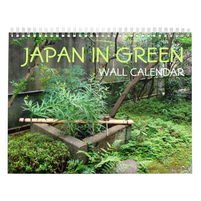Japan i Grönt Wall Calendar Kalender (Omslag)