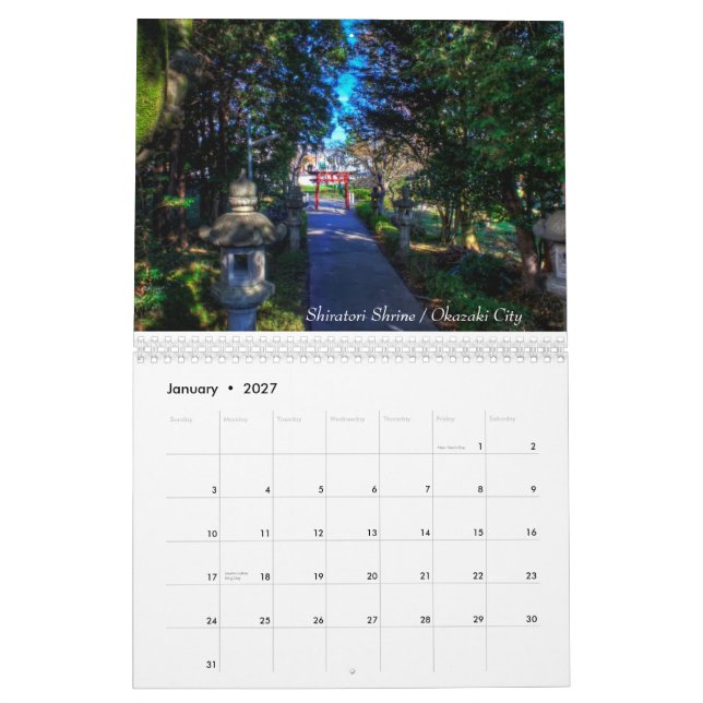Japan i HDR Kalender (Jan 2027)