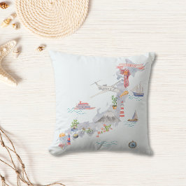 Japan Illustrated Karta Kudde