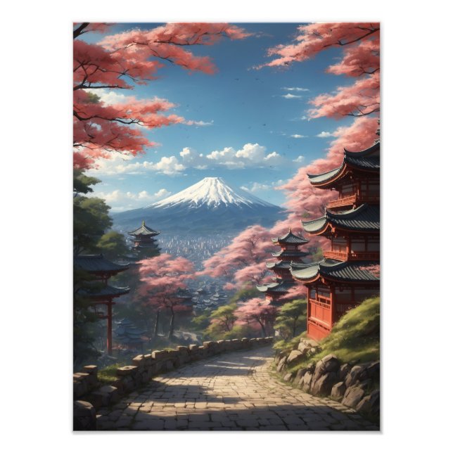Japan Illustration Art 1 Fototryck (Framsidan)