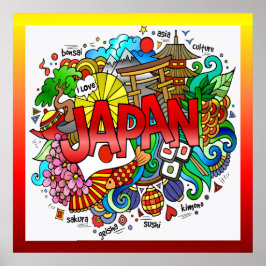 Japan Illustration Art Poster