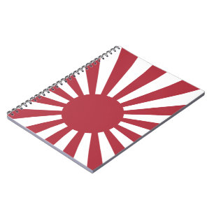 Japan Imperial Rising Sun Flag, Edo till WW2 Anteckningsbok