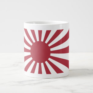 Japan Imperial Stigning Sol Flagga, Edo to WW2 Jumbo Mugg