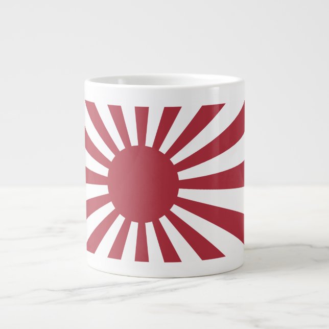Japan Imperial Stigning Sol Flagga, Edo to WW2 Jumbo Mugg (Framsidan)