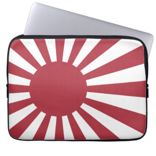 Japan Imperial Stigning Sol Flagga, Edo to WW2 Laptop Fodral