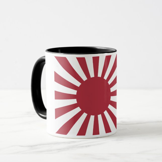 Japan Imperial Stigning Sol Flagga, Edo to WW2 Mugg (Framsida vänster)