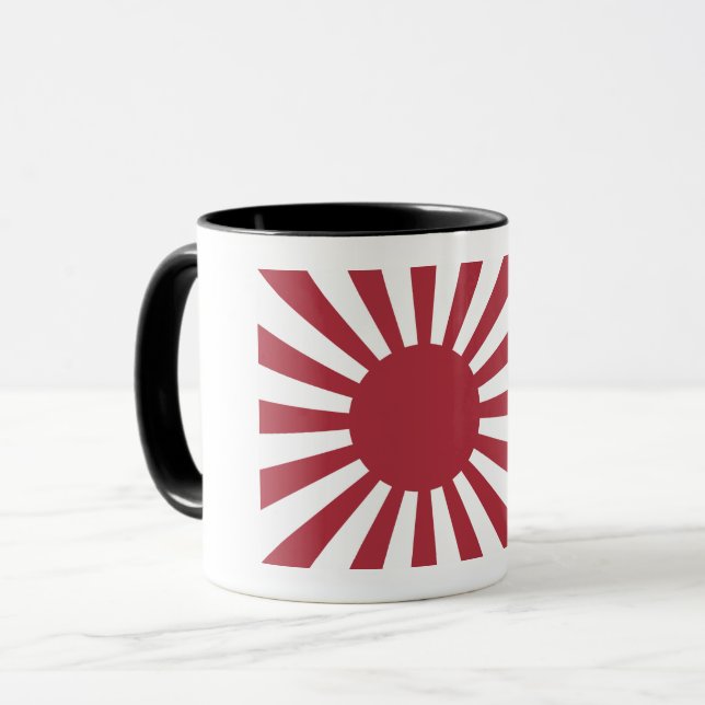 Japan Imperial Stigning Sol Flagga, Edo to WW2 Mugg (Framsida vänster)