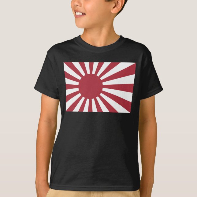 Japan Imperial Stigning Sol Flagga, Edo to WW2 T Shirt (Framsida)