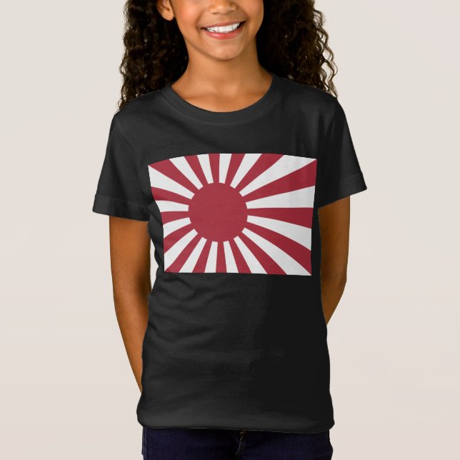 Japan Imperial Stigning Sol Flagga, Edo to WW2 T Shirt (Framsida)