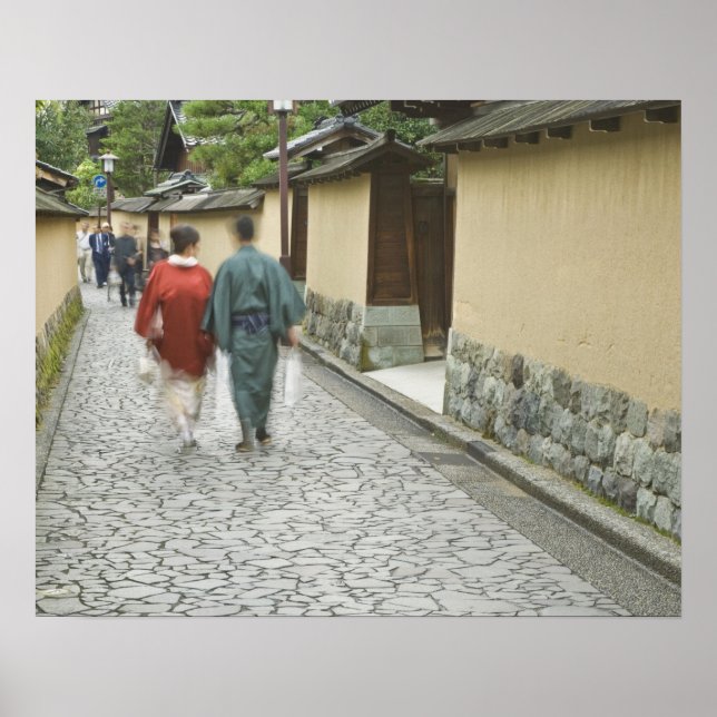 Japan, Ishikawa, Kanazawa, Buke Yashiki District Poster (Framsidan)