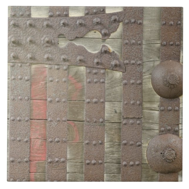 Japan, Ishikawa, Kanazawa, Castle Grind Detail Kakelplatta (Framsidan)