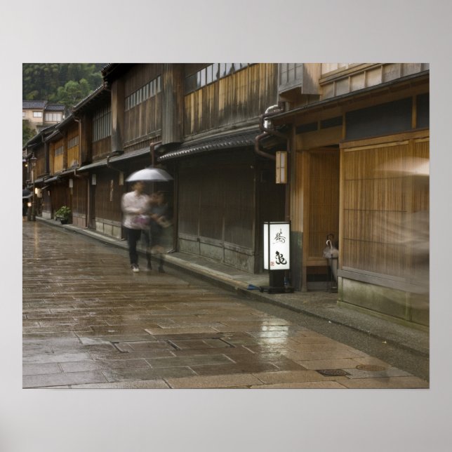 Japan, Ishikawa, Kanazawa, Higashi Chaya Poster (Framsidan)