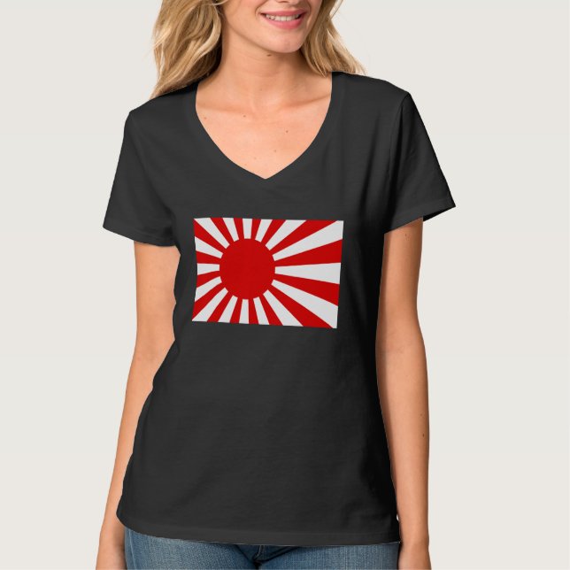 Japan, Japan, stigning Sol Flagga T Shirt (Framsida)