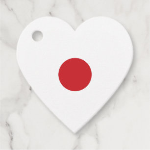 Japan Japansk Flagga Heart Gåvor Etiketter
