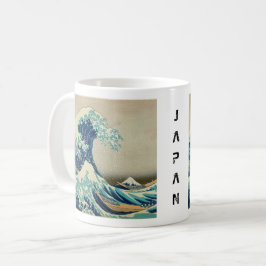 Japan - japansk konst (Underbar våg av Kanagawa) Kaffemugg