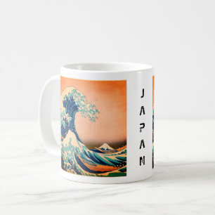 Japan - japansk konst (Underbar våg av Kanagawa) Kaffemugg