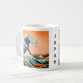 Japan - japansk konst (Underbar våg av Kanagawa) Kaffemugg