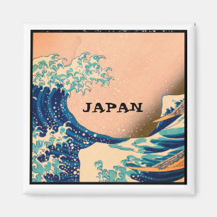Japan - japansk konst (Underbar våg av Kanagawa) Magnet