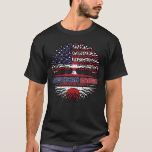 Japan Japanska USA Amerikan USA Amerikas förenta s T Shirt