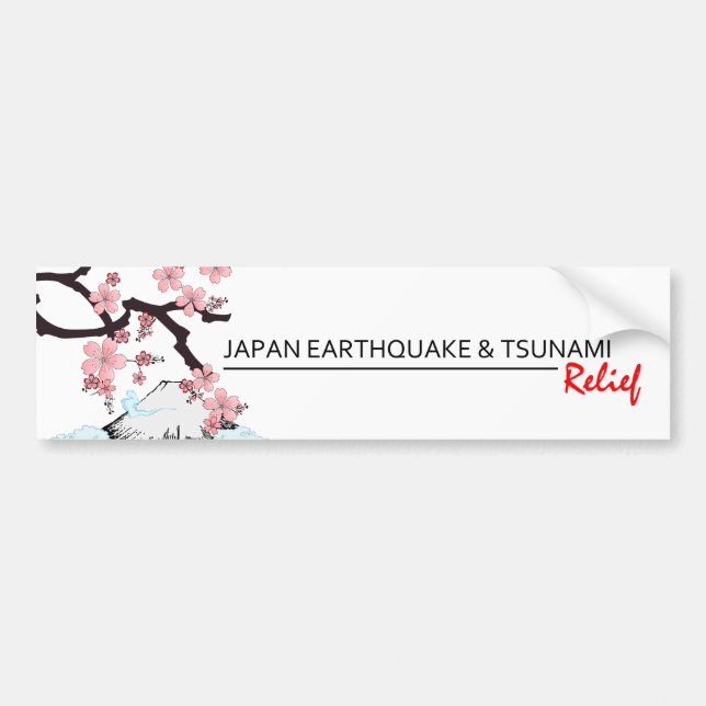 *Japan jordskalv-/Tsunamilättnad * bildekal (Framsidan)
