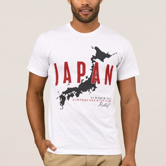 JAPAN JORDSKALV & TSUNAMILÄTTNAD TRÖJA (Framsida)