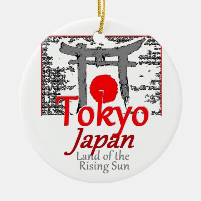 JAPAN JULGRANSPRYDNAD KERAMIK (Framsidan)