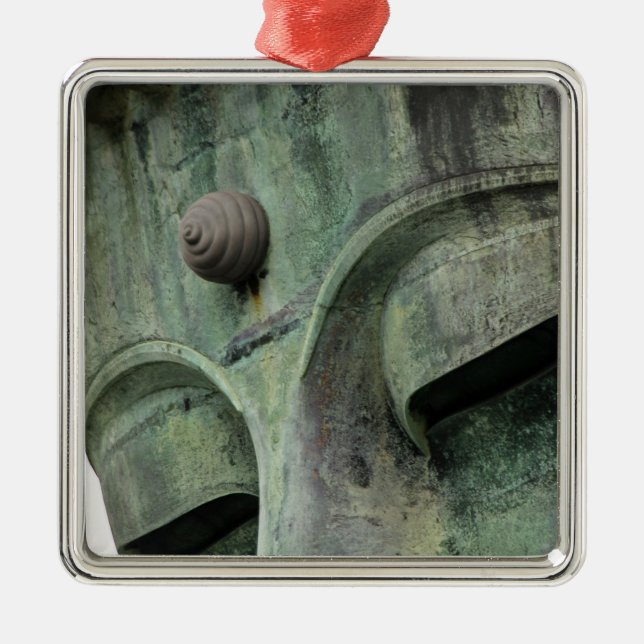 Japan, Kamakura. Kamakuras Underbarare Buddha, a Julgransprydnad Metall (Framsidan)