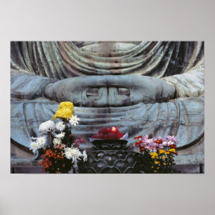 Japan, Kanagawa pref., Kamakura. Blommor Poster