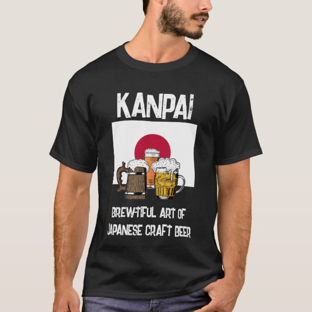JAPAN Kanpai! Skål! Brewtiful Beer T-Shirt (Framsida)