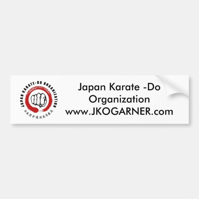 Japan Karate - gör Bildekal (Framsidan)