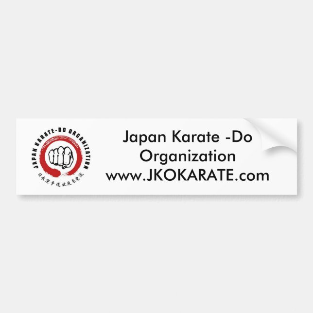 Japan Karate - gör Bildekal (Framsidan)