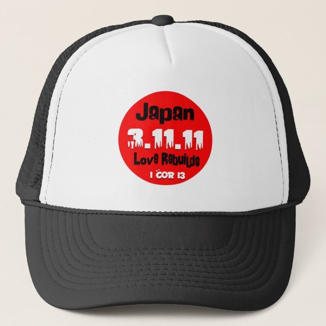 JAPAN KÄRLEK REBUILDS CAP TRUCKERKEPS (Framsida)