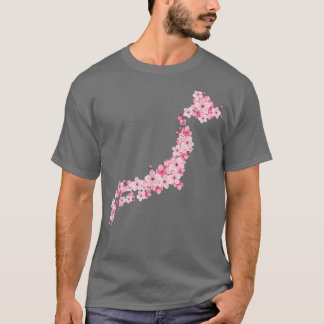 Japan Karta japanska Sakura Karta T Shirt