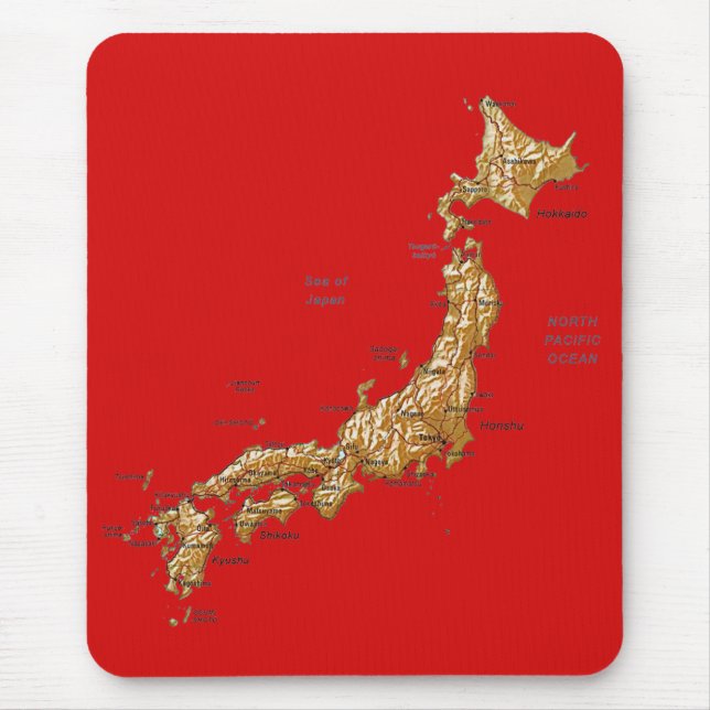 Japan Karta Mousepad Musmatta (Framsidan)