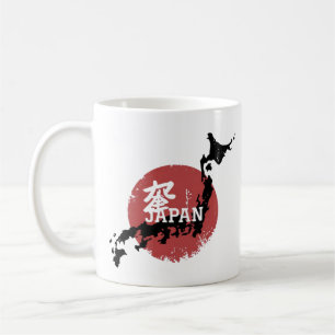 Japan Karta Stigning Sol - Japansk kultur Kaffemugg