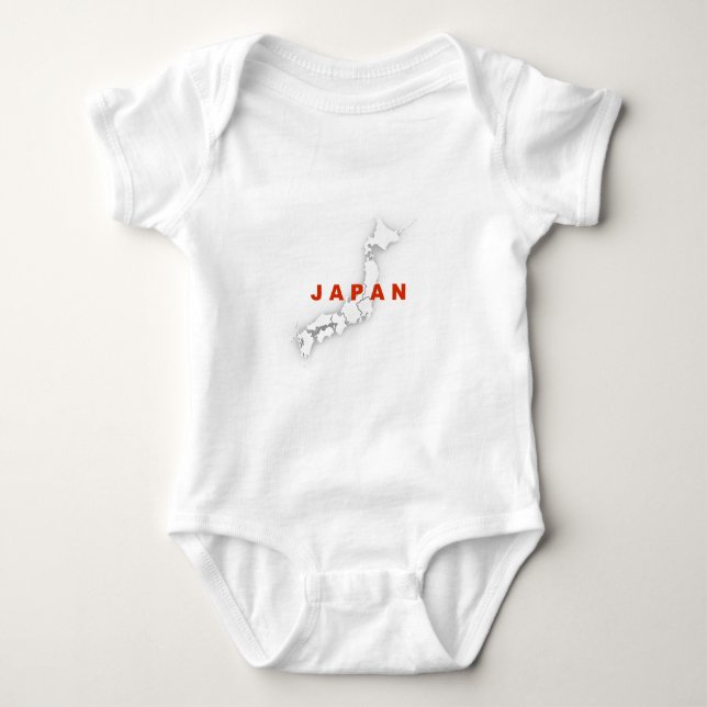 Japan kartöversikt tee shirt (Framsida)