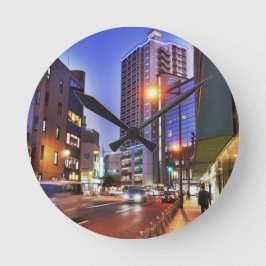 Japan Kitakyushu Town Rund Klocka