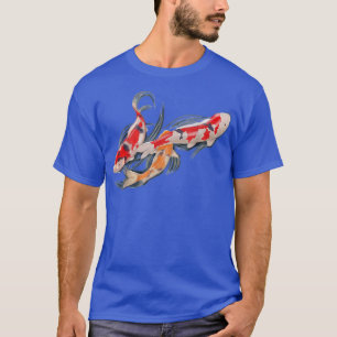 Japan Koi Älskare Japansk Blommar för fiskkörsbär T Shirt