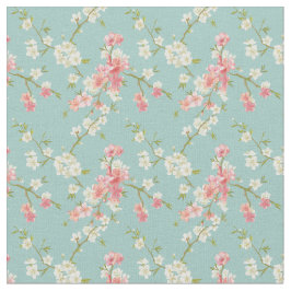 Japan körsbärsröd blommar, kricka, vit, rosa, tyg