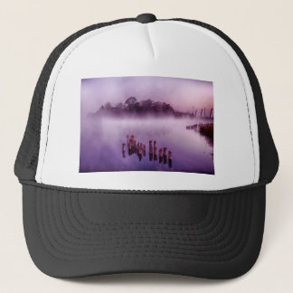 Japan Kumamoto Flytande Island Fog Sjö God Truckerkeps