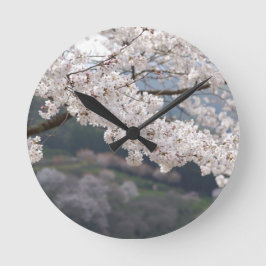 Japan Kumamoto Körsbärsblomning Rund Klocka