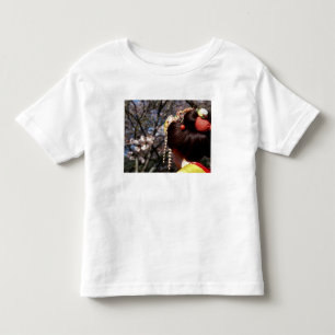 Japan, Kyoto. Bakre närbild av geishas T-shirt