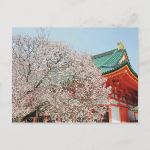 Japan, Kyoto. blommar av Shinto Vykort